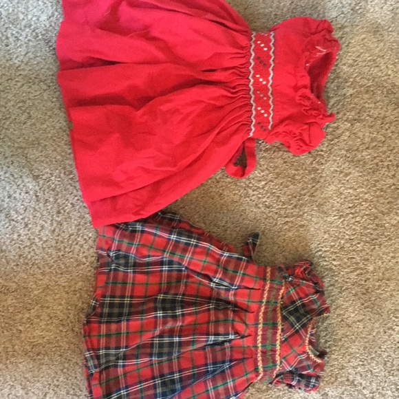 Red and plaid Christmas dresses 6M - Picture 1 of 5
